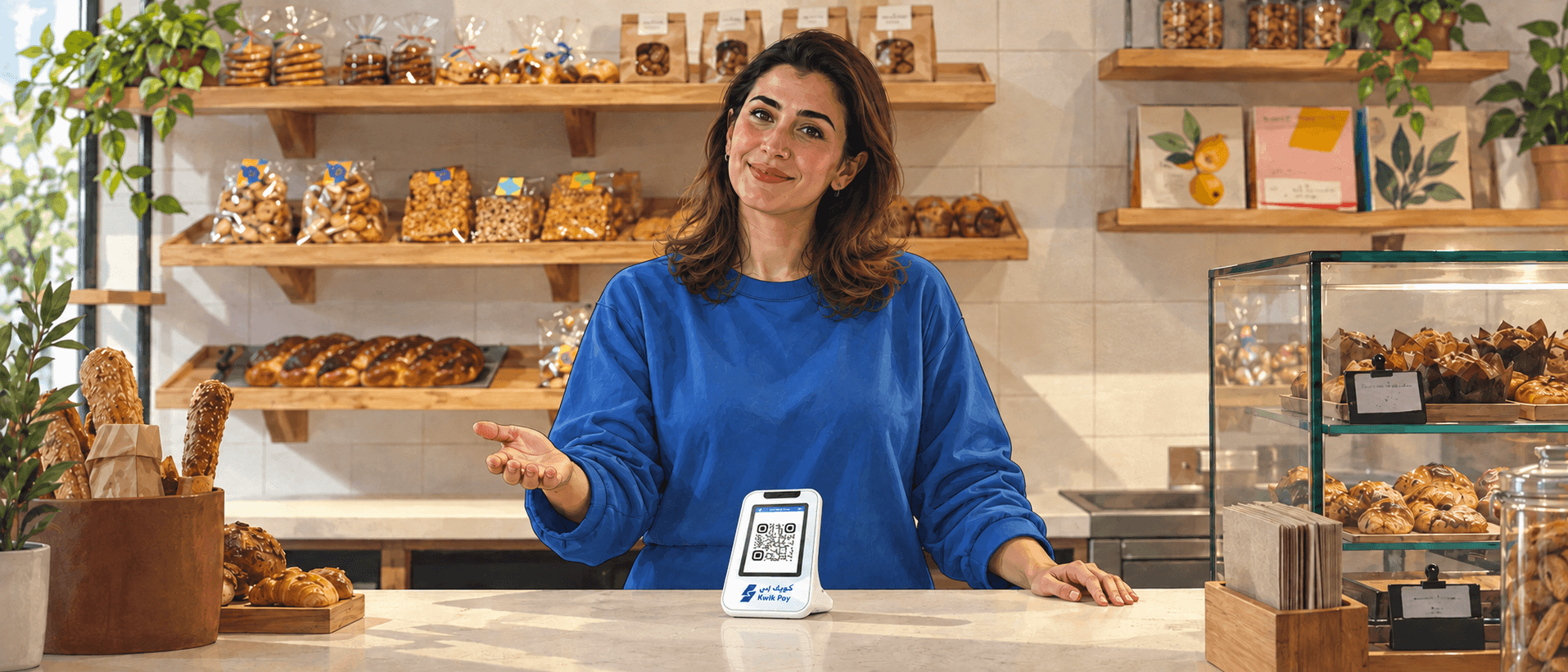 Kwik Pay merchant accepting payments in store