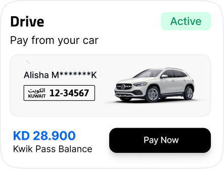 Drive: pay from your car
