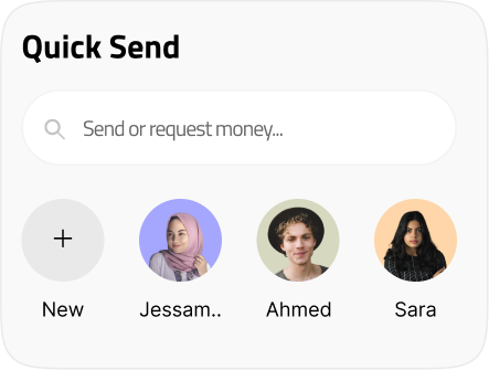 Quick Send: send or request money
